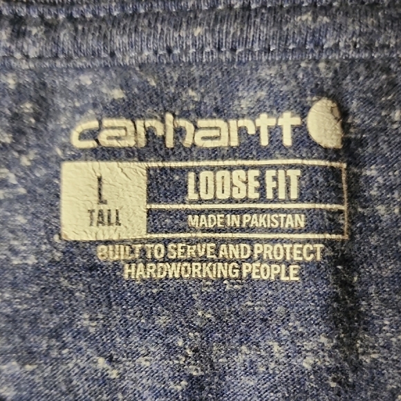 Carhartt Men's Blue Heather Tee - Picture 5 of 6
